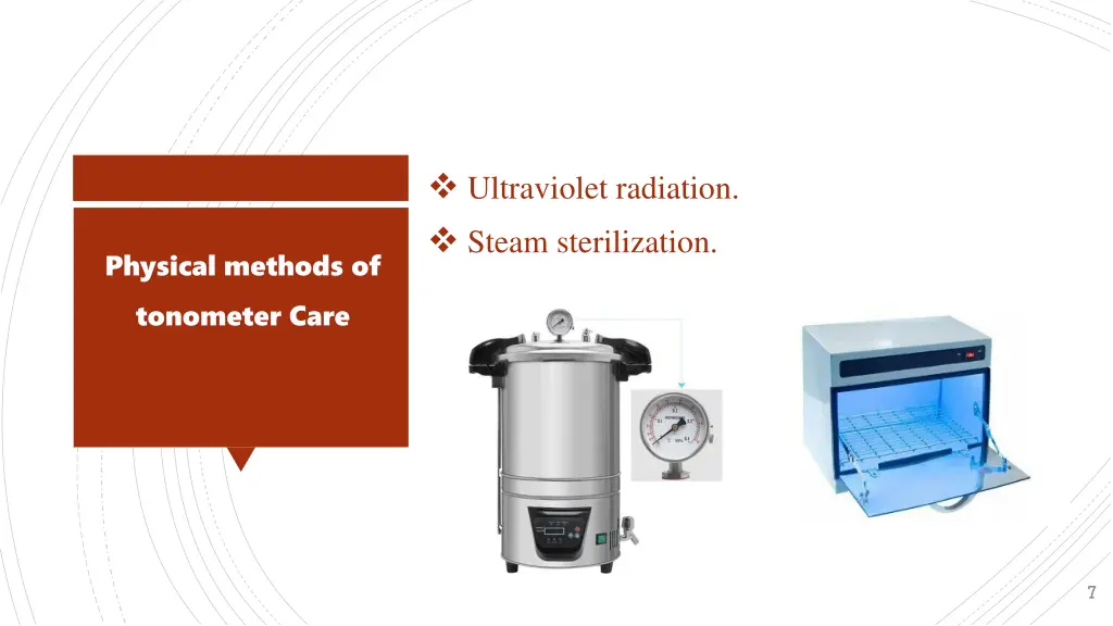 ultraviolet radiation steam sterilization