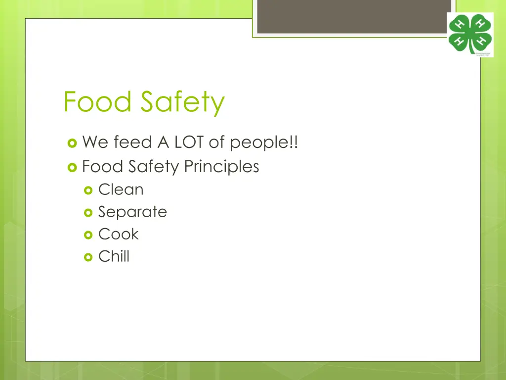 food safety