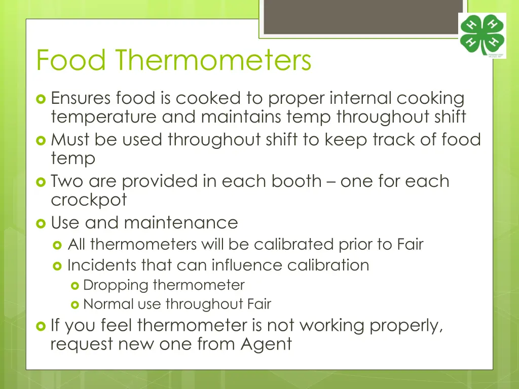 food thermometers