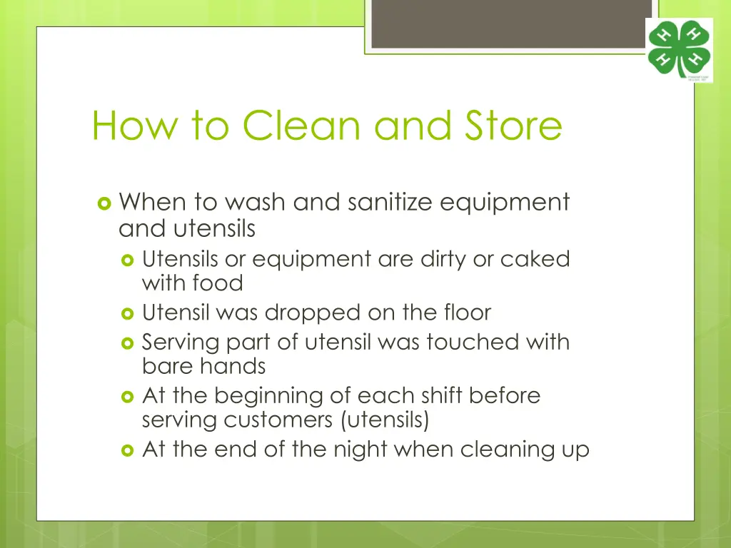 how to clean and store