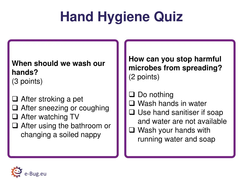 hand hygiene quiz 2