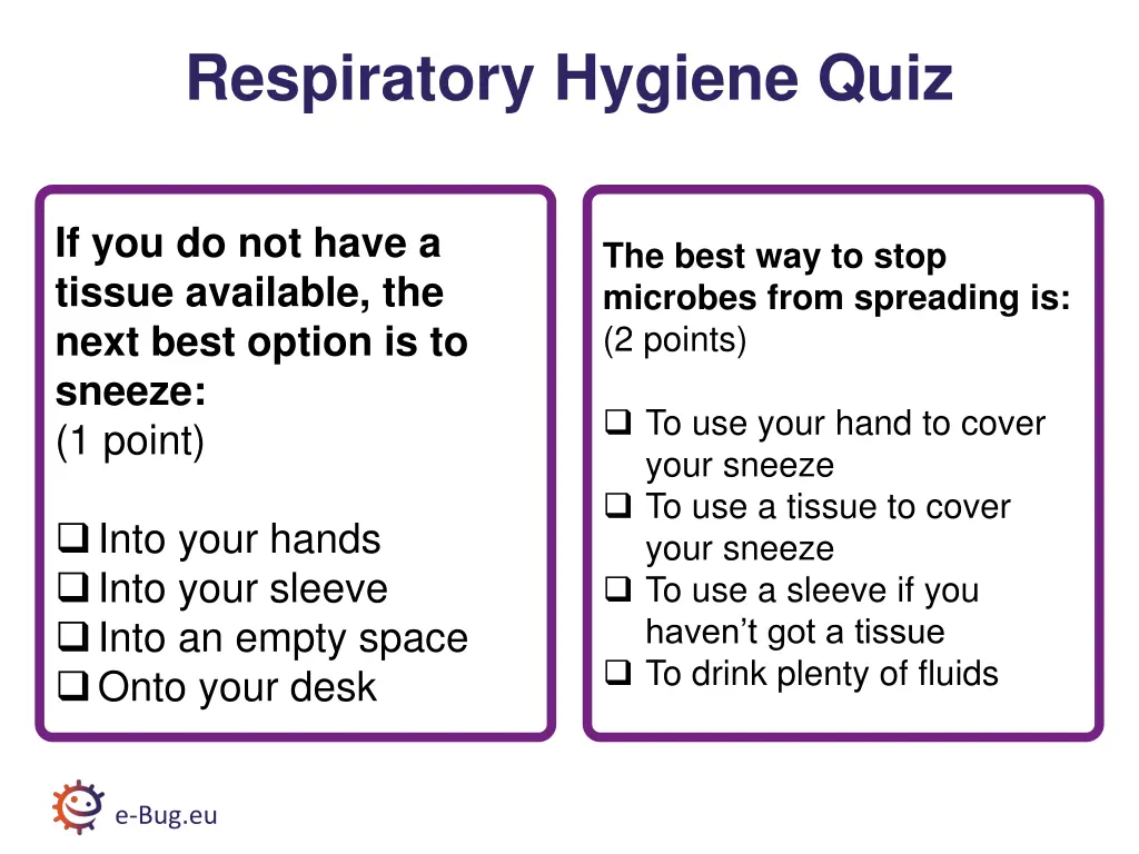 respiratory hygiene quiz 1