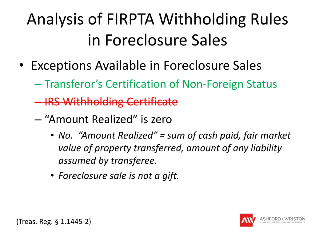 analysis of firpta withholding rules 4