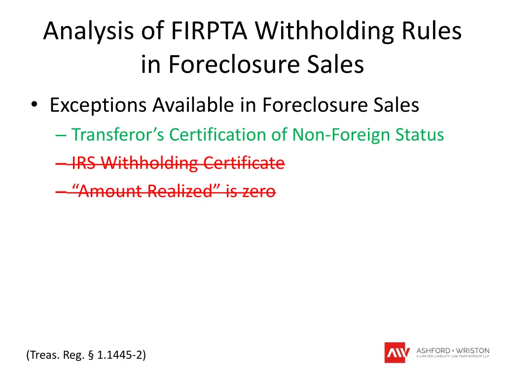 analysis of firpta withholding rules 5