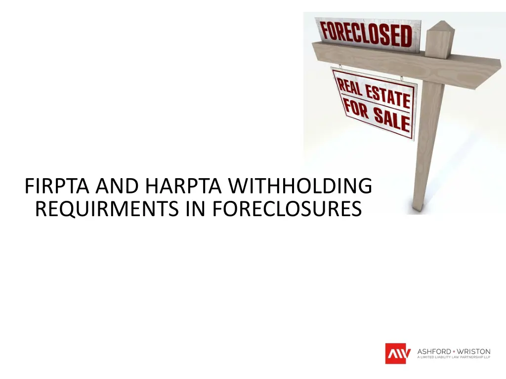 firpta and harpta withholding requirments