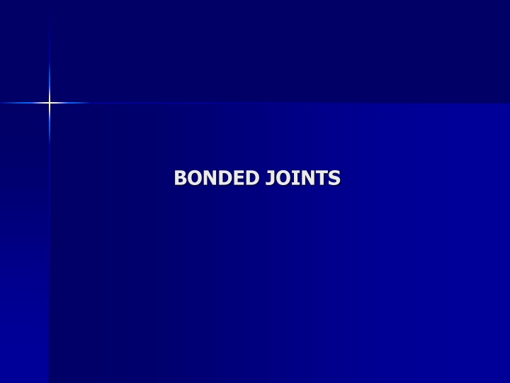 bonded joints