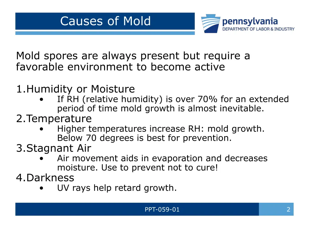 causes of mold