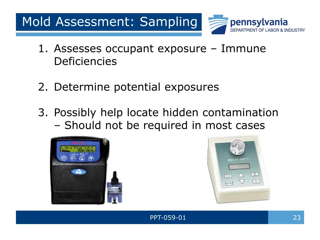 mold assessment sampling