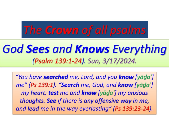 the crown of all psalms