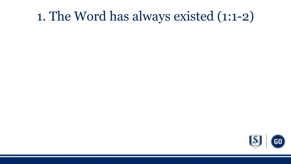 1 the word has always existed 1 1 2