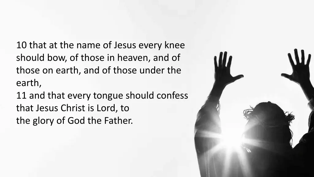 10 that at the name of jesus every knee should