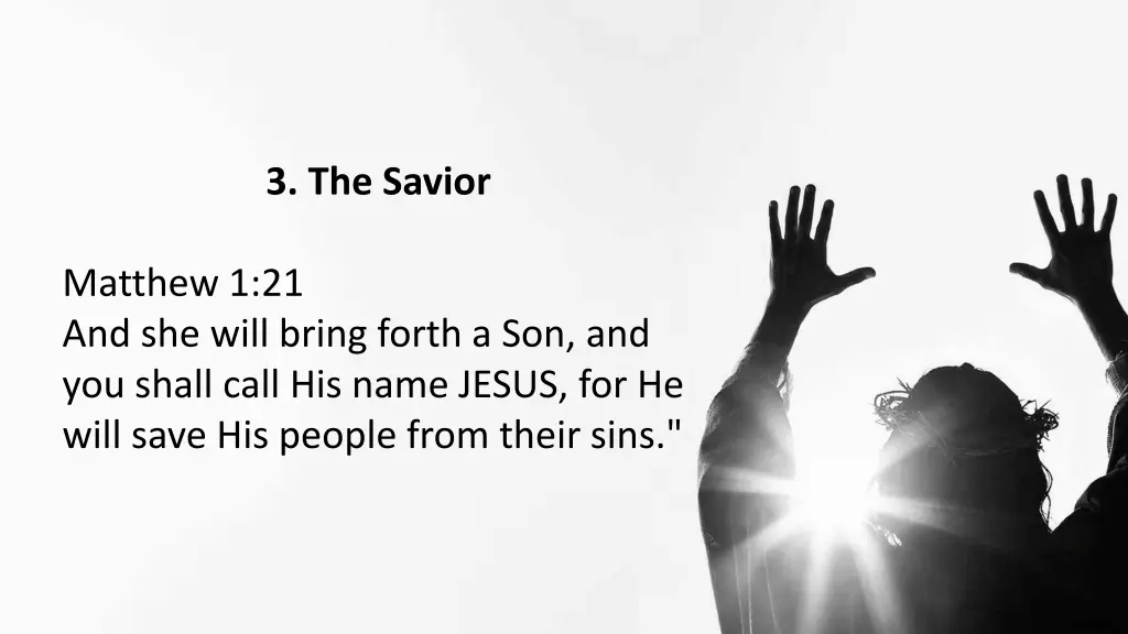 3 the savior