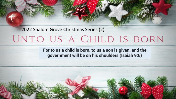 2022 shalom grove christmas series 2