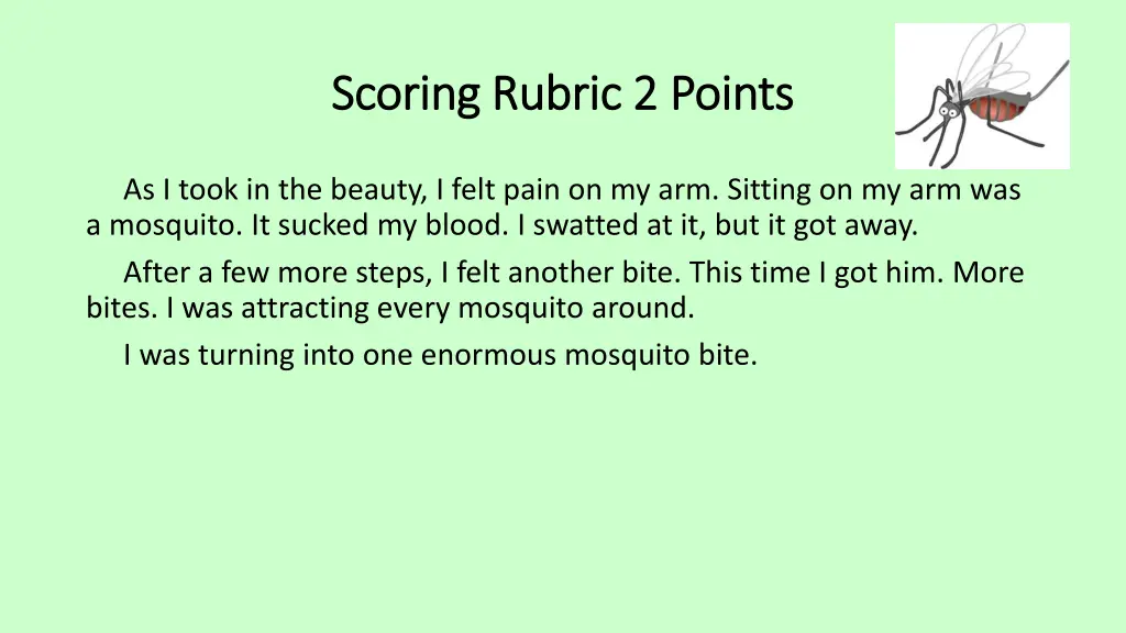 scoring rubric 2 points scoring rubric 2 points