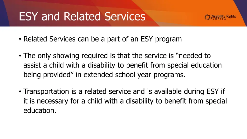 esy and related services