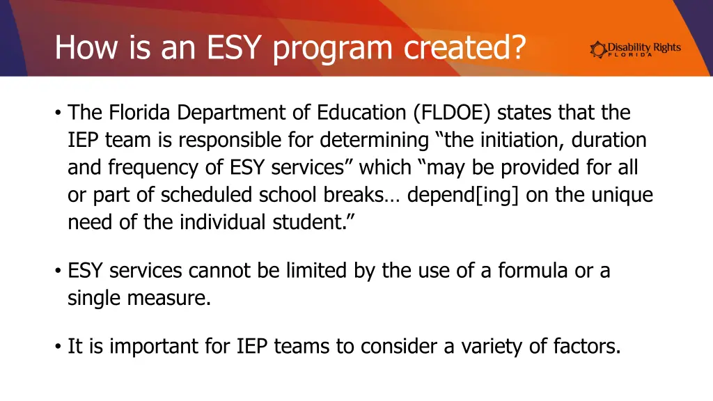 how is an esy program created 1