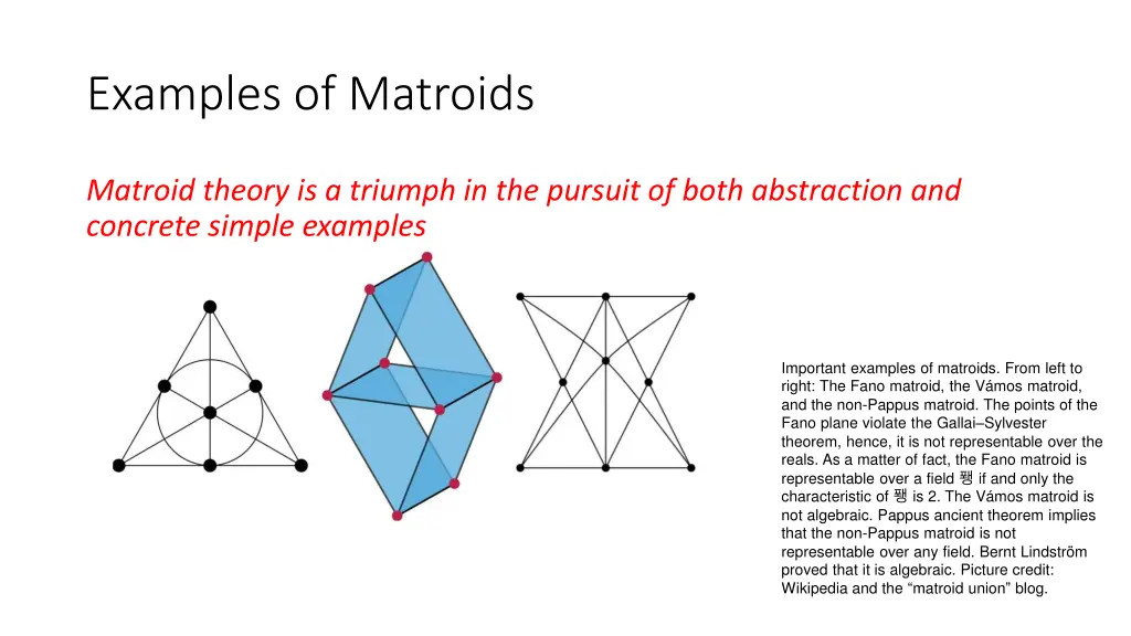 examples of matroids