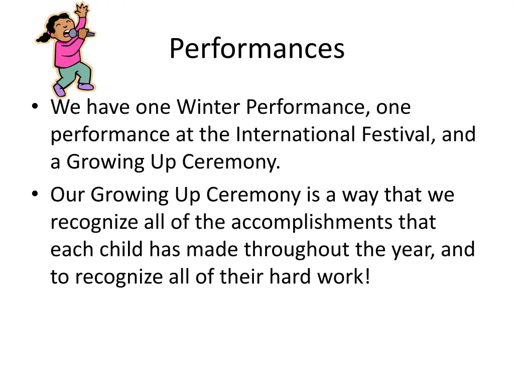 performances