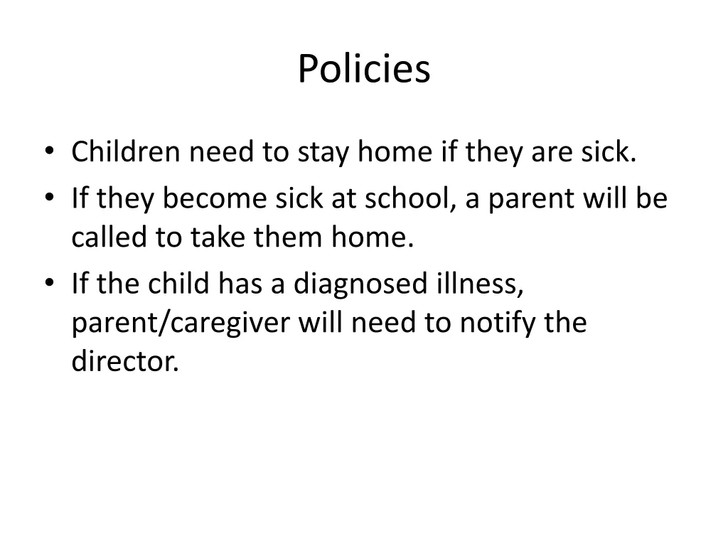 policies