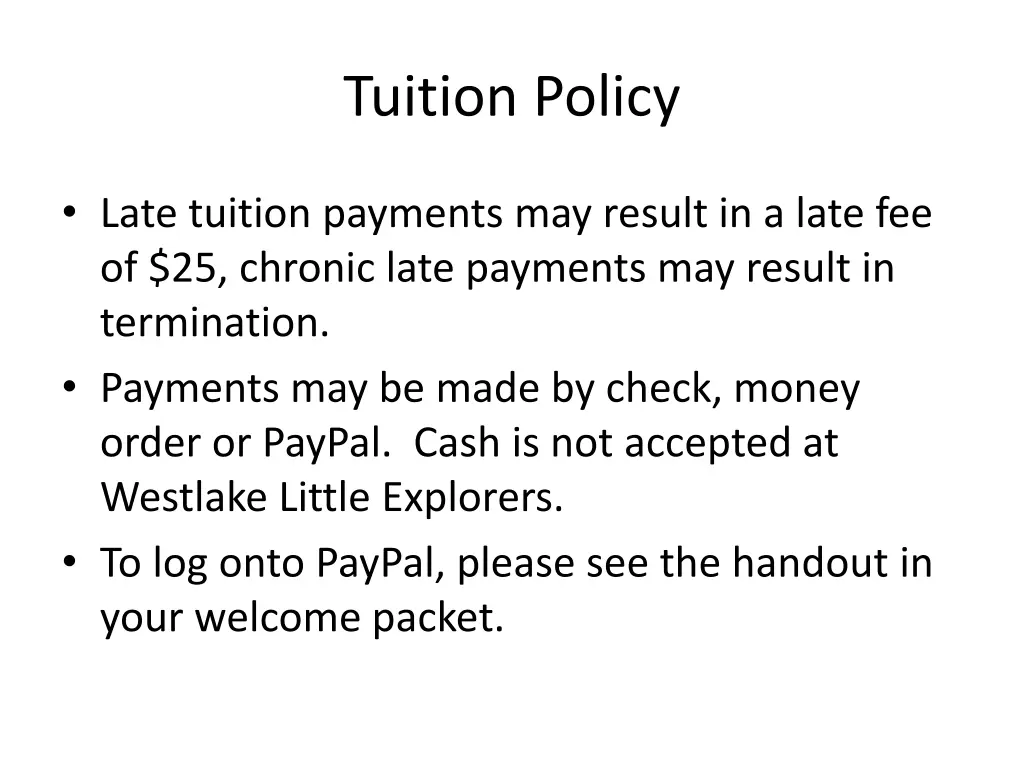 tuition policy 1