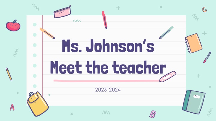 ms johnson s meet the teacher