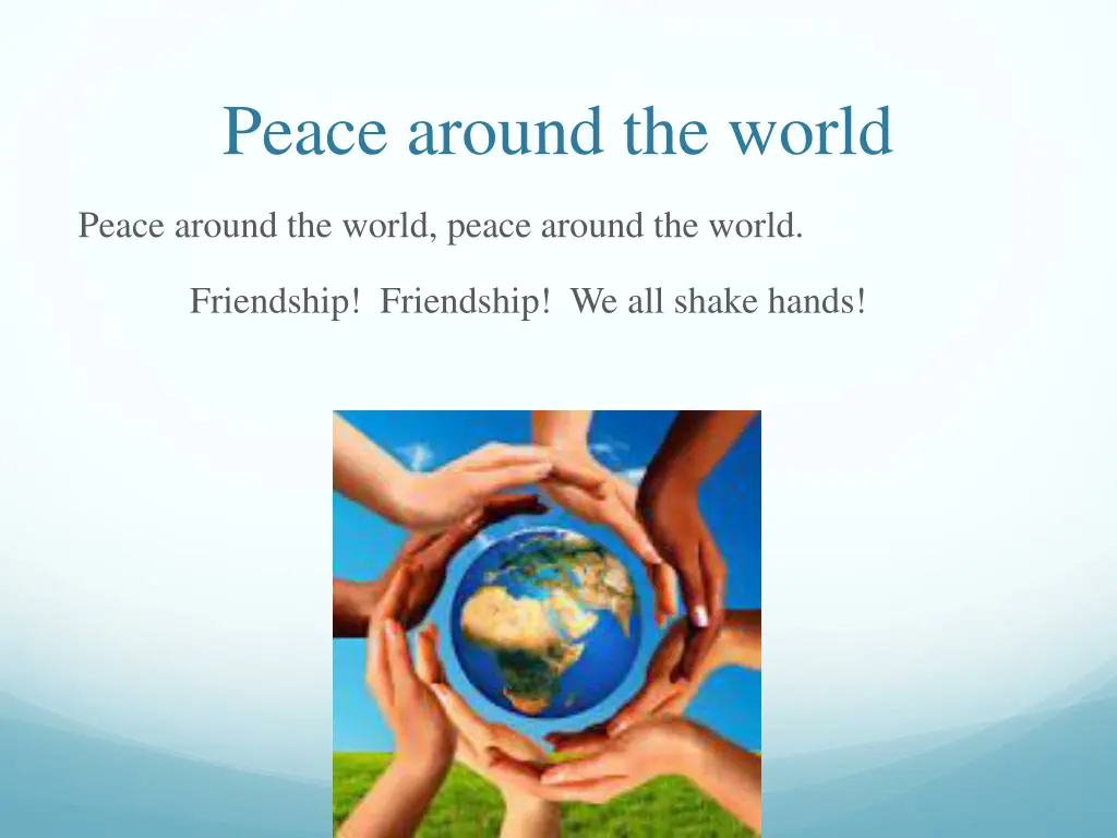 peace around the world