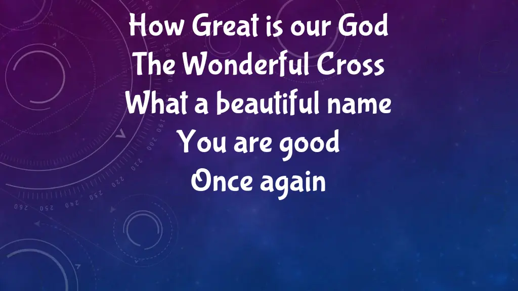 how great is our god the wonderful cross what