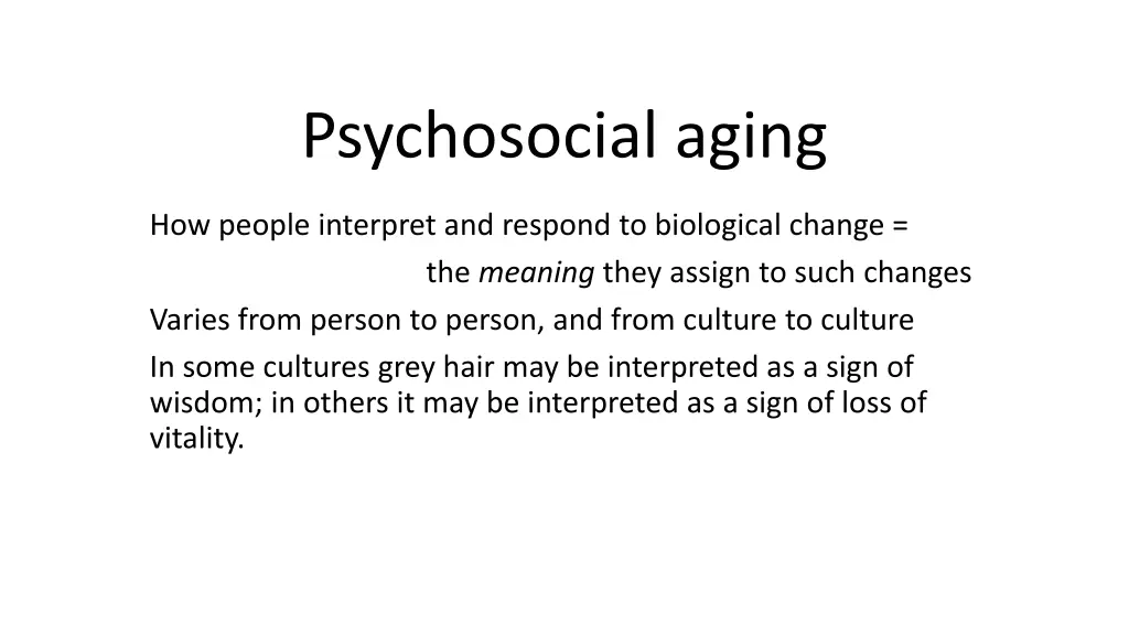 psychosocial aging 1