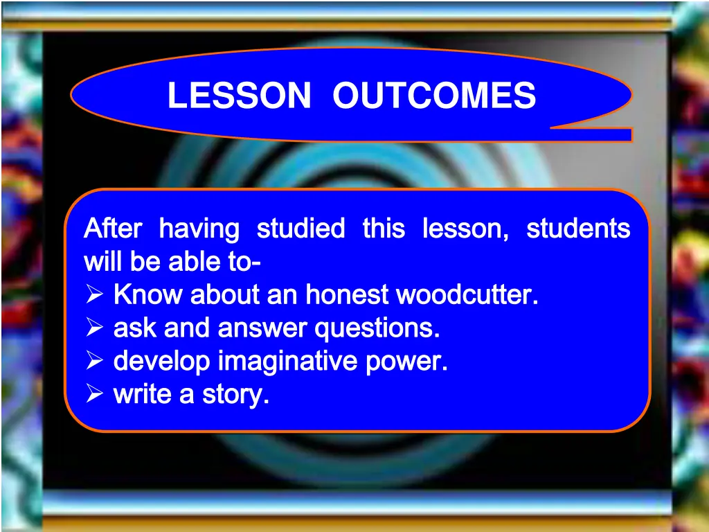 lesson outcomes