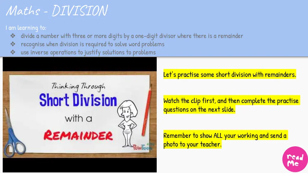 maths division i am learning to divide a number 2