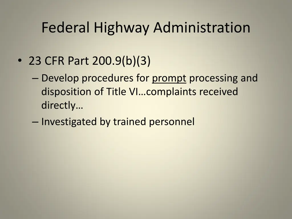 federal highway administration