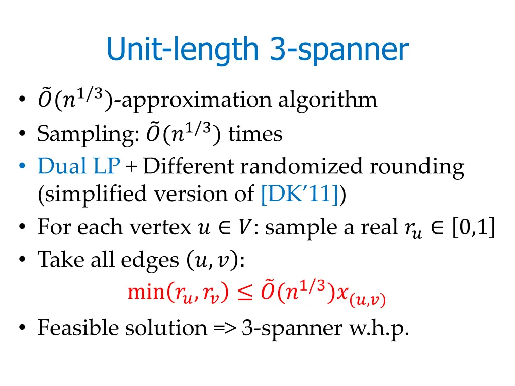 unit length 3 spanner