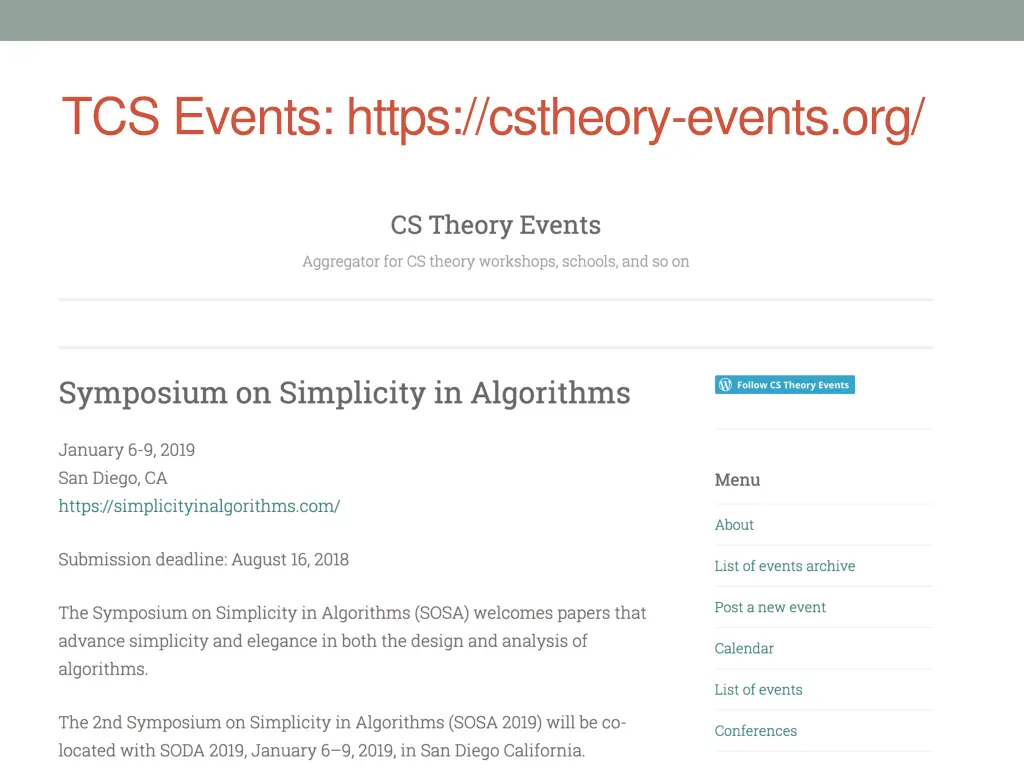 tcs events https cstheory events org