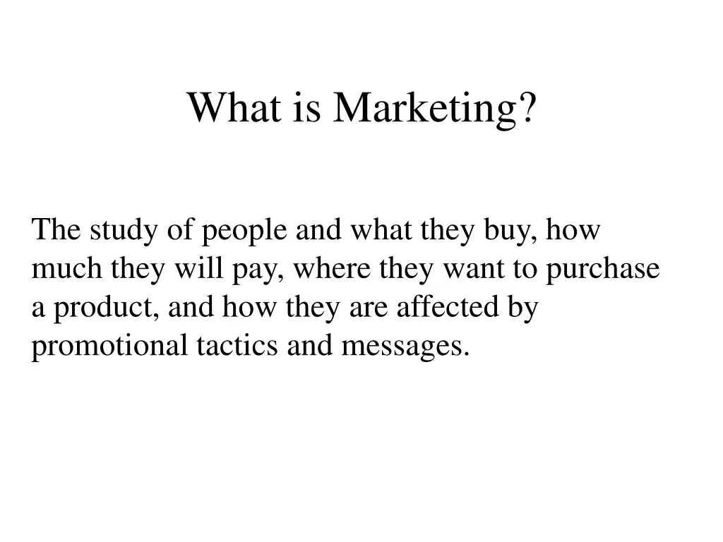 what is marketing