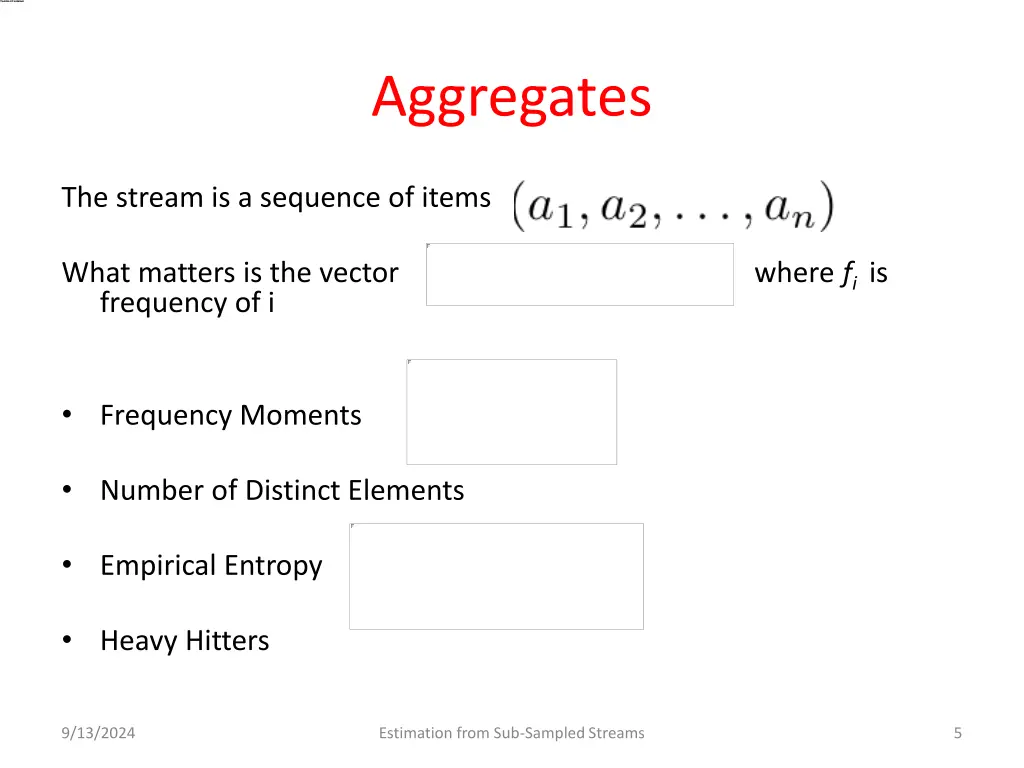 aggregates