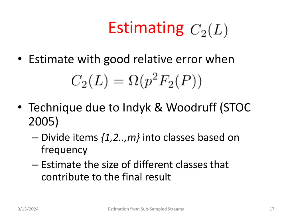 estimating 2