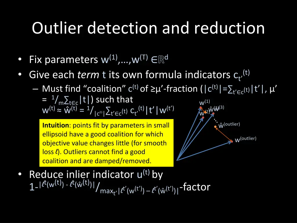 outlier detection and reduction