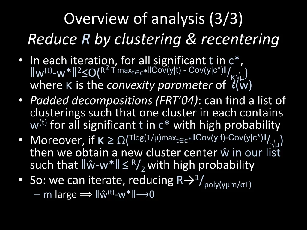 overview of analysis 3 3 reduce r by clustering