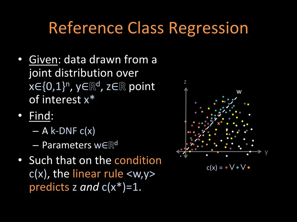 reference class regression