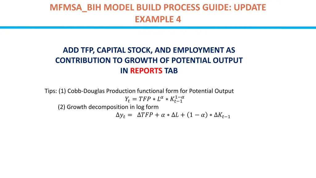 mfmsa bih model build process guide update