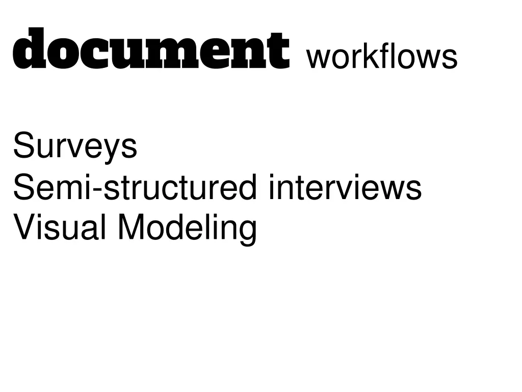 document workflows