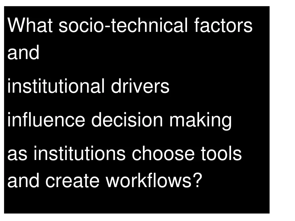 what socio technical factors and