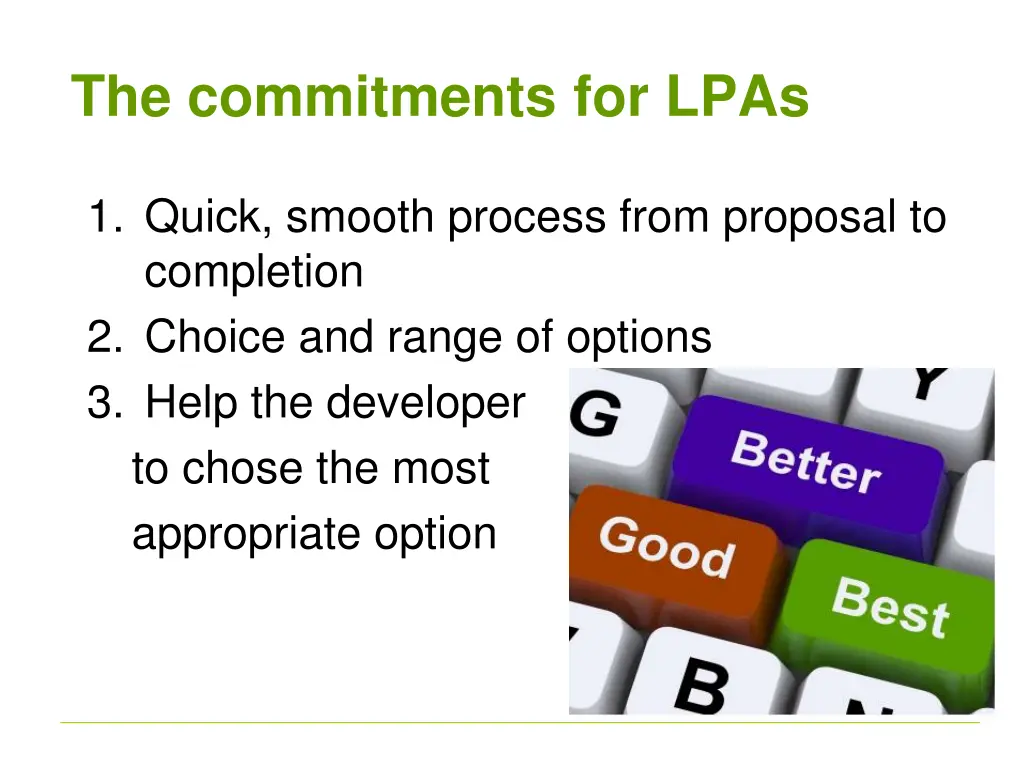 the commitments for lpas