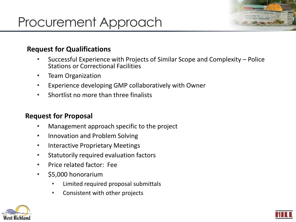 procurement approach