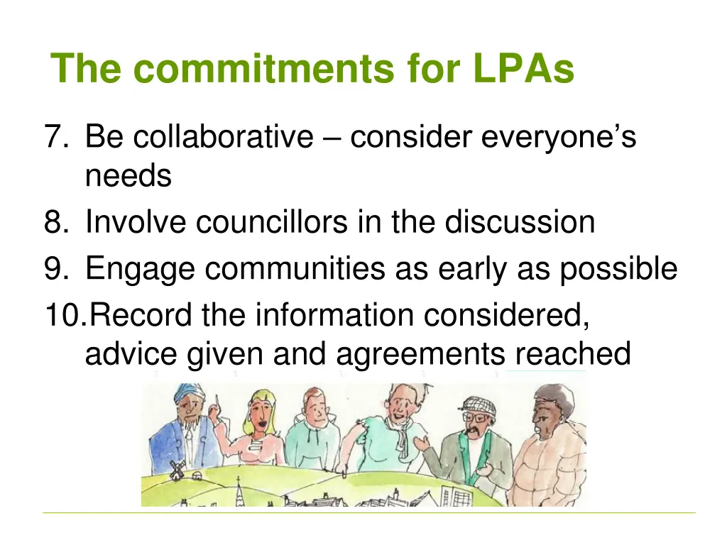 the commitments for lpas 1