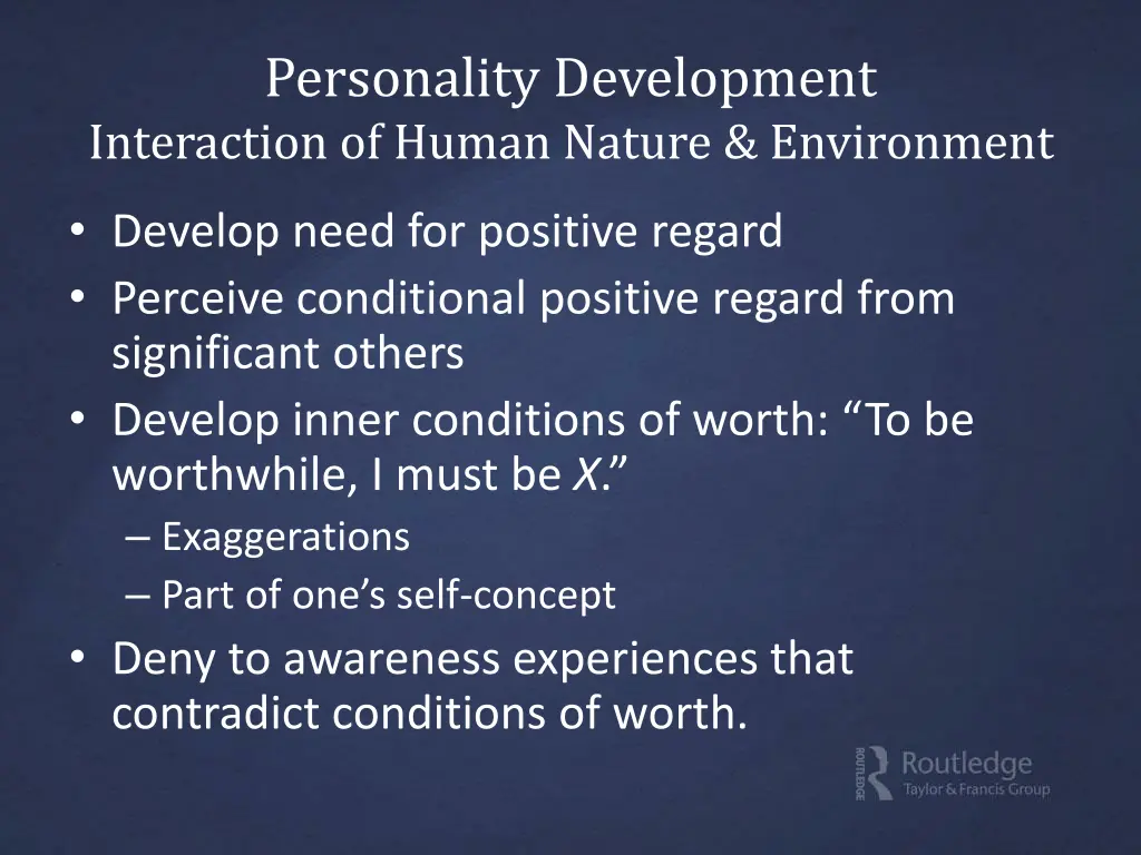 personality development interaction of human