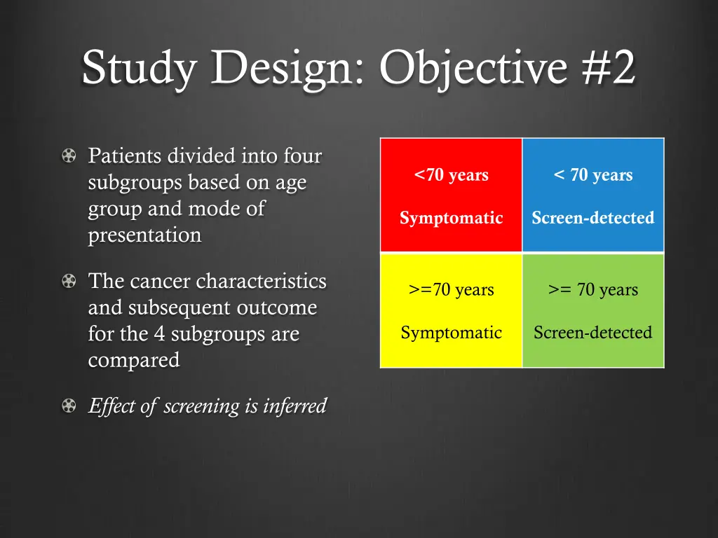 study design objective 2