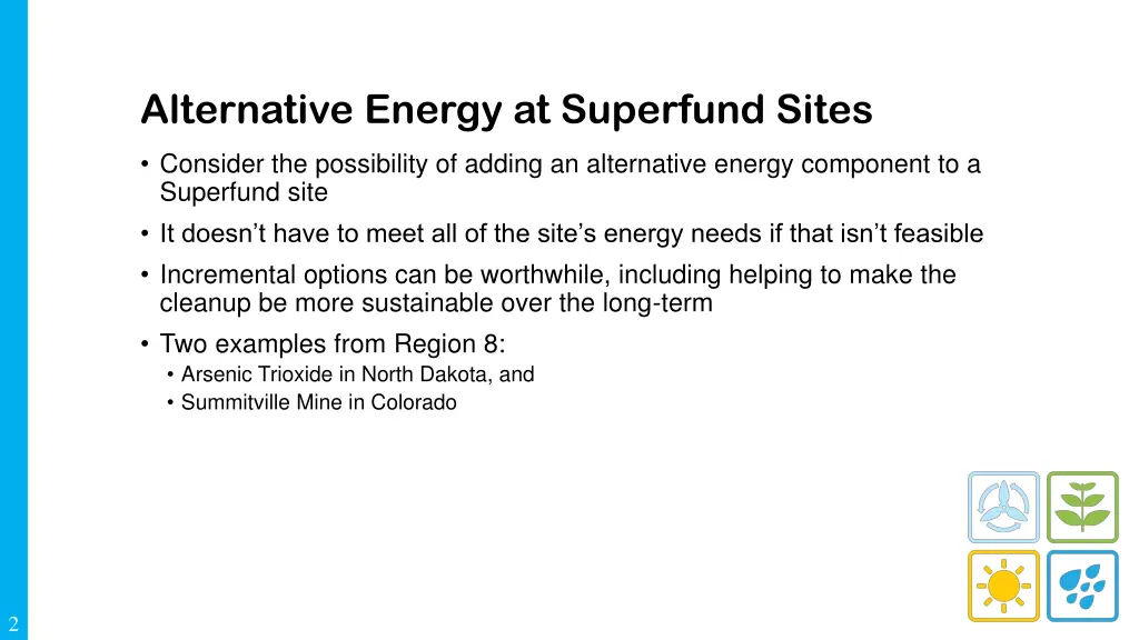 alternative energy at superfund sites