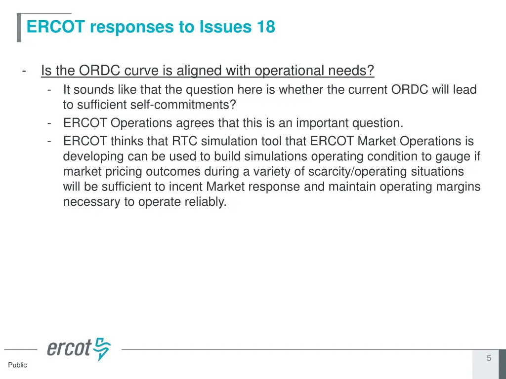 ercot responses to issues 18 3