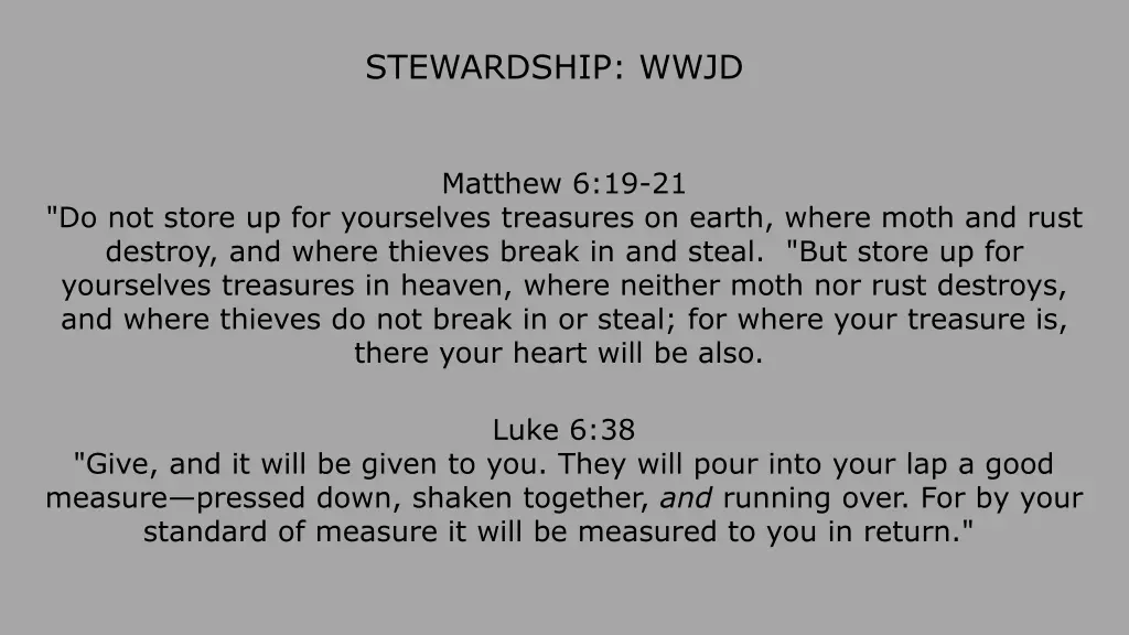 stewardship wwjd 2